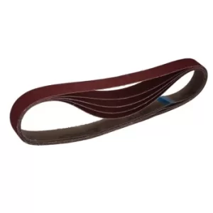 Image of Draper Cloth Sanding Belt, 25 x 762mm, 80 Grit (Pack of 5)