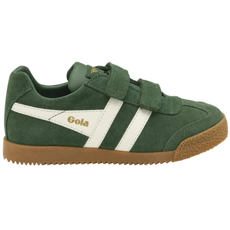 Image of Gola Children's Trainers Gola Classics Harrier Strap Trainers Vert Male 34
