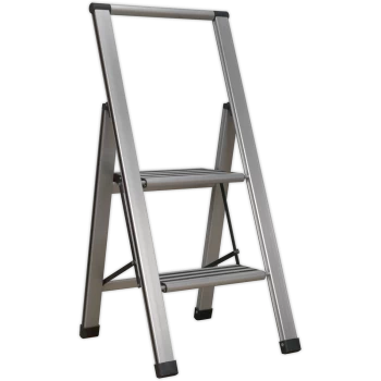 image of Sealey Trade Aluminium Step Ladder 2