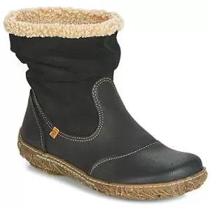 Image of El Naturalista NIDO womens Mid Boots in Black,9