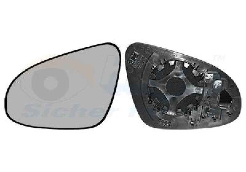 Image of VAN WEZEL Wing mirror glass VAN WEZEL 5407837