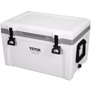 Image of VEVOR Insulated Portable Cooler, 52 qt, Holds 50 Cans, Ice Retention Hard Cooler with Heavy Duty Handle, Ice Chest Lunch Box for Camping, Beach, Picni