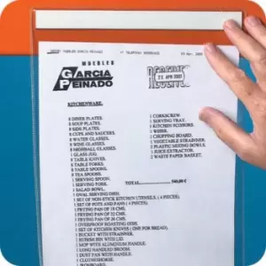 Image of Magnetic Document Storage Pockets A4 Horizontal (pk 10)