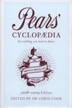 Image of Pears Cyclopdia 2008-2009 by Chris Cook Hardback
