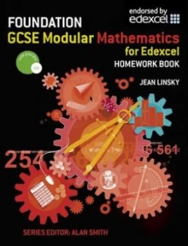 Image of Foundation Gcse Modular Maths for Edexcel Homework Book by Jean Linsky Paperback