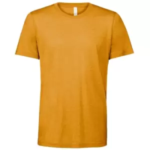 Bella + Canvas Adults Unisex Tri-Blend T-Shirt (S) (Mustard Triblend)