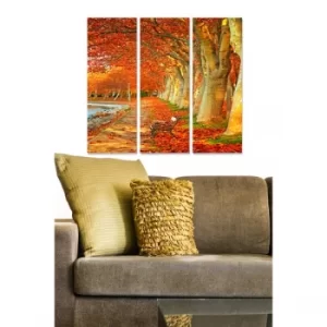 Image of MDF115771282 Multicolor Decorative MDF Painting (3 Pieces)