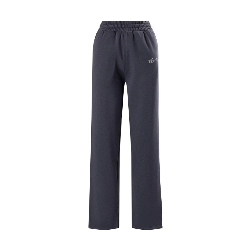 Image of Gym King Womens Reset High Waisted Cotton Open Hem Joggers Midnight Blue female 8 (XS)