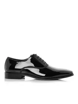 Dune Swan Oxford Shoes Male Black Patent UK Size 11