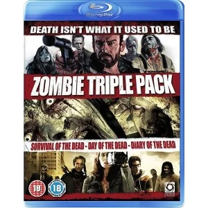 image of Zombie Triple (Survival Of The Dead/Day of The Dead (Remake)/Diary of The Dead) Bluray