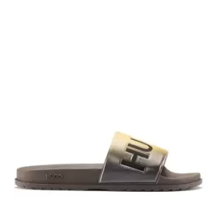 Image of Hugo Match Sliders Mens - Green