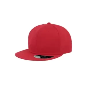 Image of Atlantis Snap Back Flat Visor 6 Panel Cap (One Size) (Red)