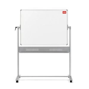 image of Nobo 1905240 Basic Melamine Mobile Whiteboard 1500 x 1200mm