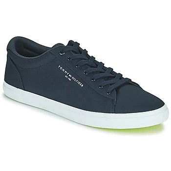 Image of Tommy Hilfiger ESSENTIAL STRIPES TEXTILE VULC mens Shoes Trainers in Blue,8,8.5,9,10.5