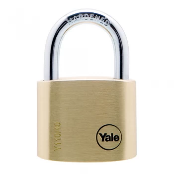 image of Yale 40mm Brass Padlocks - Pack of 2