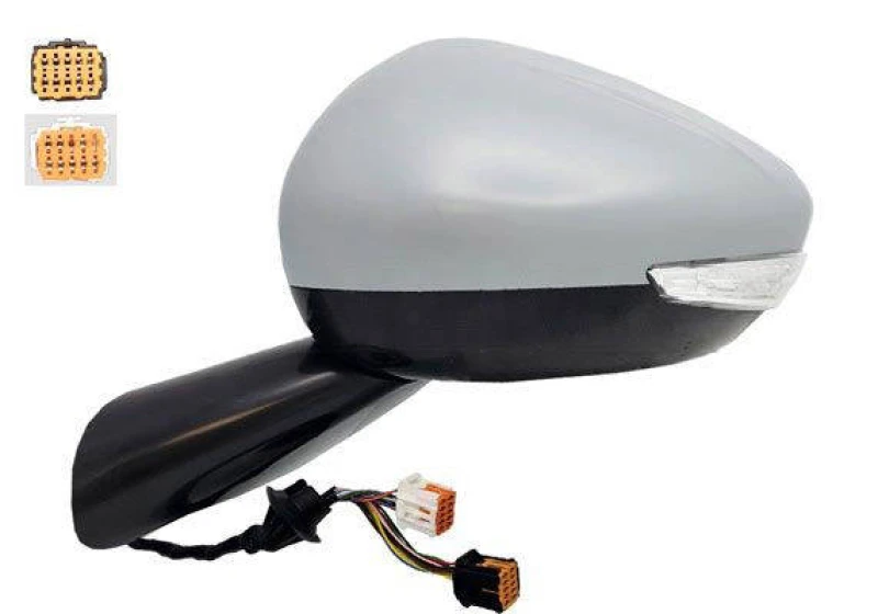 Image of ALKAR 6147875 Wing mirror Left, Electric, with Peripheral Lighting, primed Outside Mirror (50)