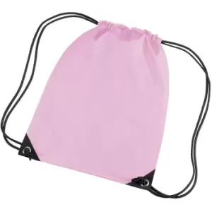 Premium Gymsac Water Resistant Bag (11 Litres) (Pack Of 2) (One Size) (Classic Pink) - Bagbase