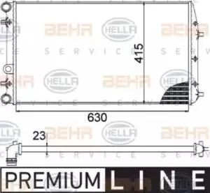 Image of x1 Behr Heat Exchanger 8MK376717-701 Genuine for 8MK 376 772-521 Made in Spain