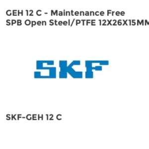 Image of GEH 12 C - Maintenance Free SPB Open Steel/PTFE 12X26X15MM