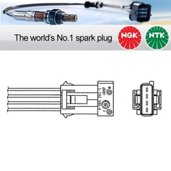 Image of 1x NGK NTK Oxygen O2 Lambda Sensor OZA324-L1 OZA324L1 (1779)