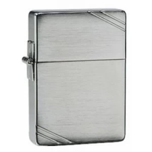 image of Zippo 1935 Replica With Slashes Brushed Chrome Windproof Lighter