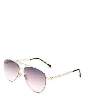 Image of Isabel Marant Brow Bar Aviator Sunglasses, 62mm