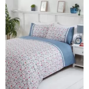Image of Penelope Blue Duvet Set - Double