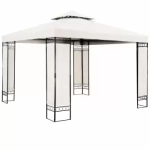 Image of Metal Gazebo Lorca Cream 3x3m