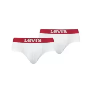 image of Levis Pack Solid Briefs - White