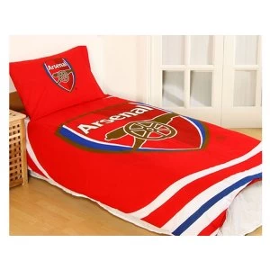 image of Arsenal Pulse Single Duvet and Pillow Case Set