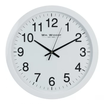 Image of William Widdop Wall Clock - White