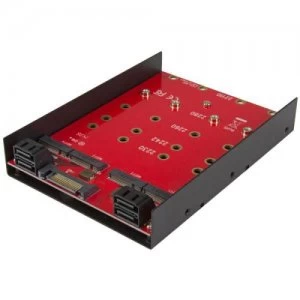 Image of 4x M.2 NGFF to 3.5" SATA Adapter