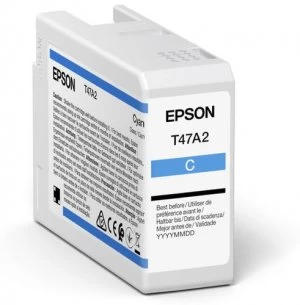 Image of Epson T47A2 Cyan Ink Cartridge