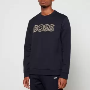 Image of BOSS Athleisure Mens Salbo 1 Sweatshirt - Dark Blue - M