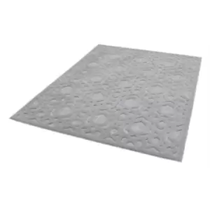 Image of Asiatic Salta Rug 120x170cm Silver Geometric
