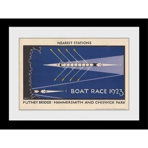 image of Transport For London Boat Race 60 x 80 Framed Collector Print