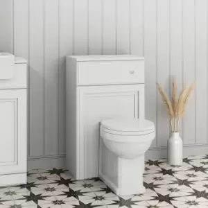 Image of 500mm White Back to Wall Toilet Unit Only - Westbury