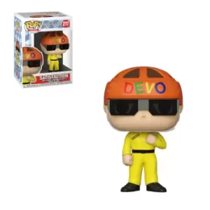 image of Devo POP! Rocks Vinyl Figure Satisfaction (Yellow Suit) 9 cm