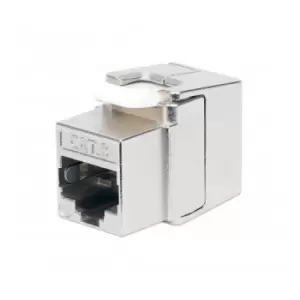 Image of Intellinet Cat8.1 40G Shielded Toolless Keystone Jack For Easy and Quick Snap-in Deployment Ideal for Data Centers STP for Solid & Stranded Wire Gold-