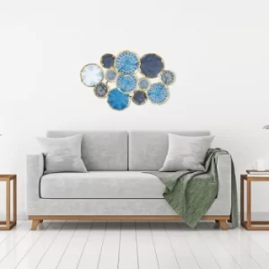 Image of Zugur Multicolor Decorative Metal Wall Accessory