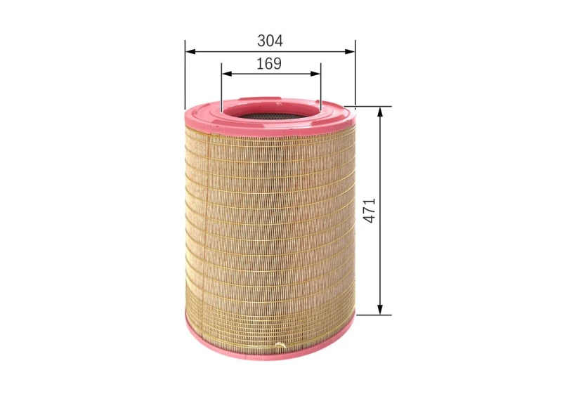 Image of Bosch F 026 400 330 Air filter Filter Insert Air Filter (8)
