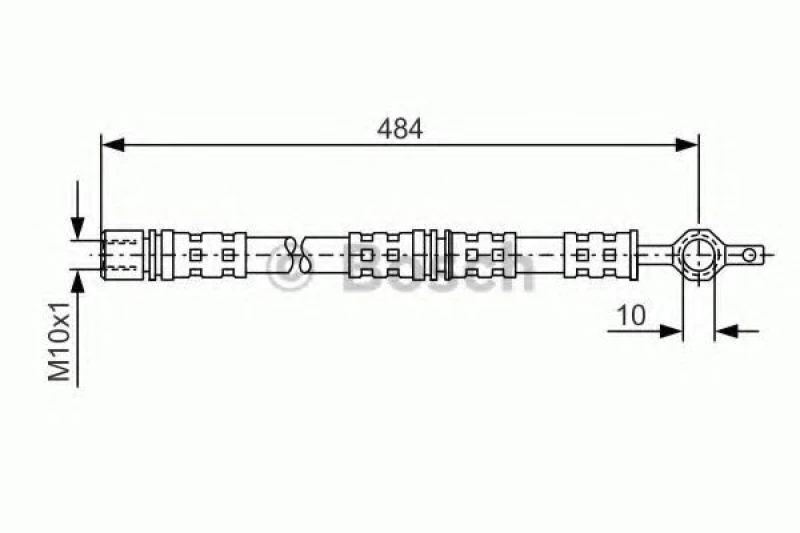 Image of Brake hose Bosch 1 987 476 551