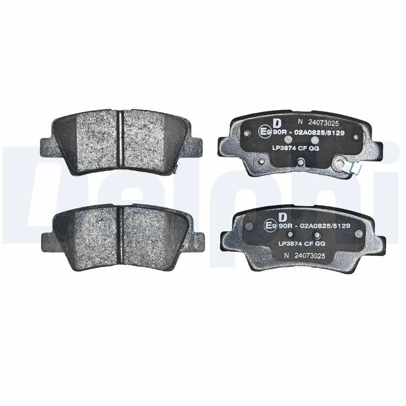 Image of DELPHI Brake pad set DELPHI LP3874