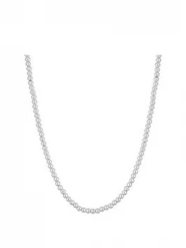 image of Simply Silver Polished Large Ball Bead Allway Necklace