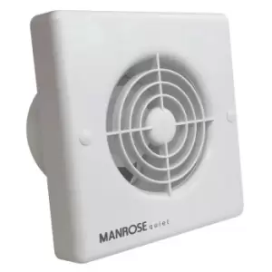 Image of Manrose - QF100H 100mm Quiet Bathroom Axial Fan With Humidistat & Timer