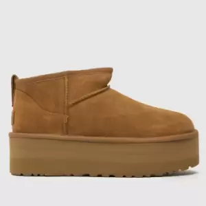 Image of UGG Tan Ultra Mini Platform Boots