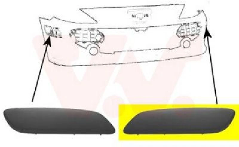 Image of VAN WEZEL Bumper cover VAN WEZEL 4041583