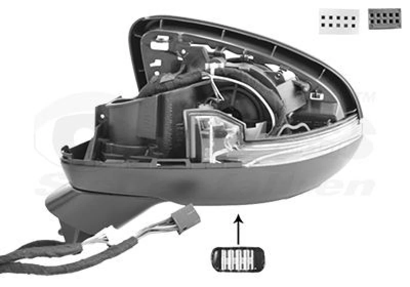Image of VAN WEZEL Wing mirror VAN WEZEL 2946859