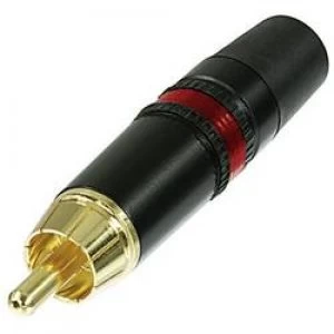 Image of RCA connector Plug straight Number of pins 2 Black Red Rean AV NYS373 2
