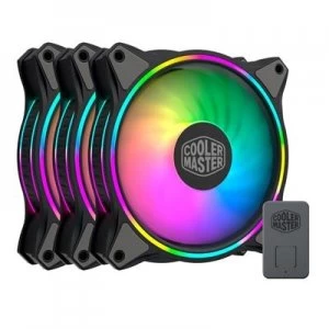 Image of Cooler Master MasterFan MF120 Halo 3in1 Computer case Fan 12cm Black Gray